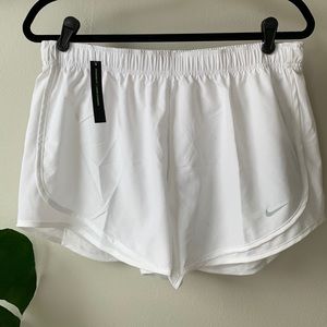 NWT White Nike Dri-Fit Running Short